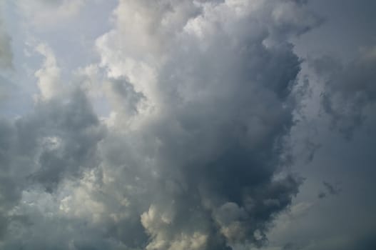 Thick and heavy storm clouds fill the sky in southwest florida.