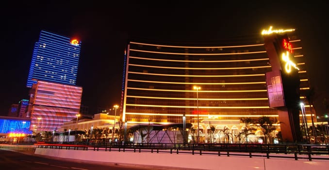 The Wynn and Galaxy hotels in Macau