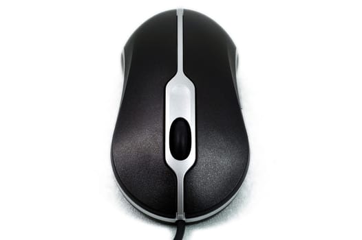 Close up of stylish computer mouse over white