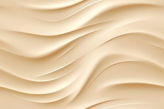 Beige seamless pattern with abstract waves. Applicable for fabric print, textile, wrapping paper, wallpaper. Modern background with splines, curves. Repeatable texture. Generative AI