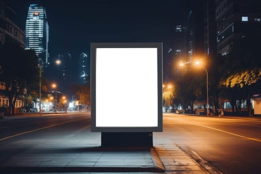 Mockup Billboard for advertisement. Generative AI.