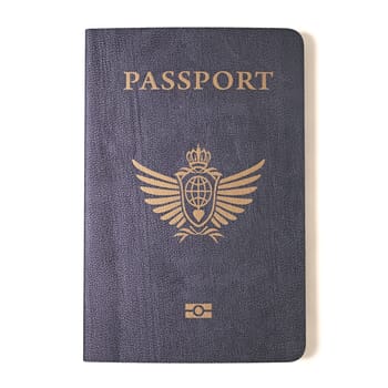 Passport on a white background. Clipping path included.