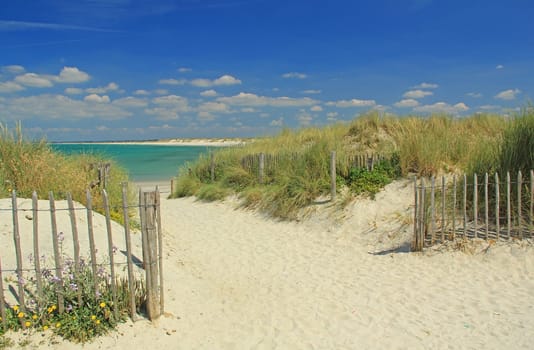 Sandy beach near Tronoen,Finistere,Brittany,France