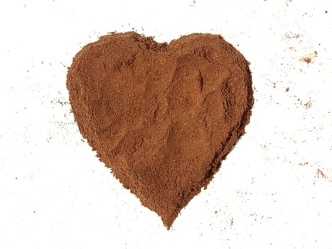 Heart from cinnamon