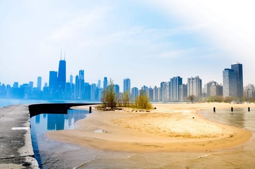 Chicago from North Avenue Beach.