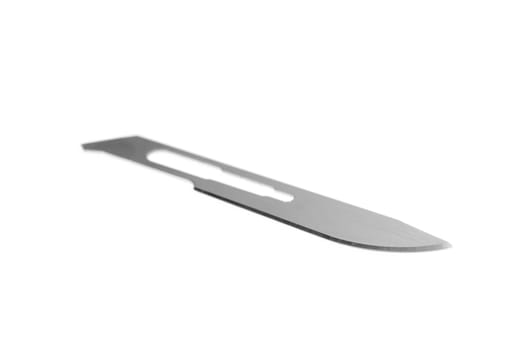 new surgical blade isolated on white background
