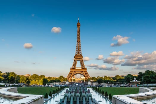 The Eiffel Tower, symbol of Paris, France
