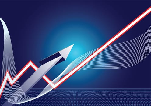 Editable business 3D vector background with space for your text