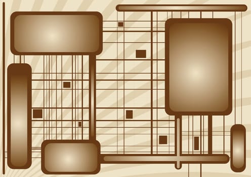 Editable  retro style vector design