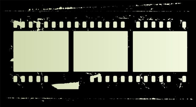 Editable  vector background - grunge film frame with space for your text or image