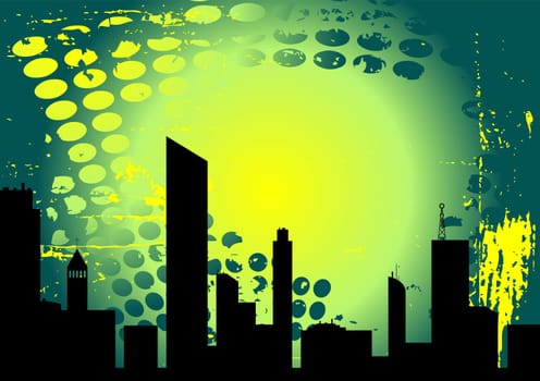 Abstract style urban grunge vector design