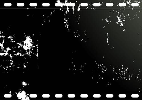 Editable  vector background - grunge film frame with space for your text or image