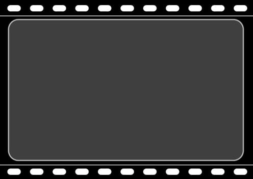 Computer designed negative film frame