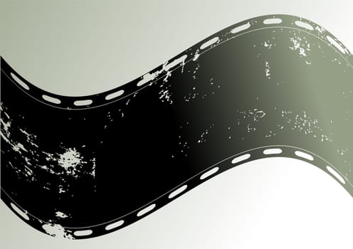 Editable  vector background - grunge film frame with space for your text or image