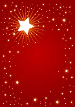 Editable red vector abstract Christmas background