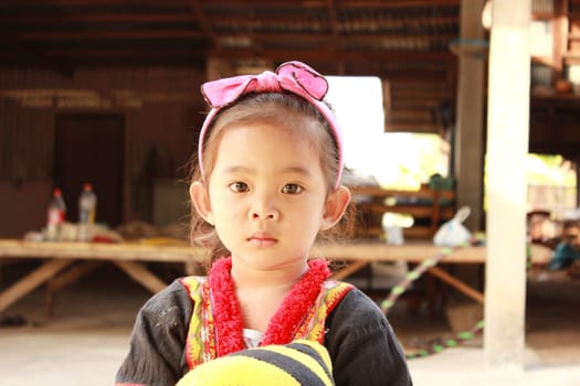 the children in hill tribe of Thailand