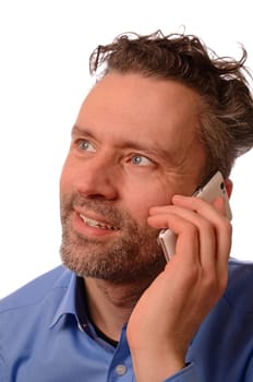 Business man with a cellphone