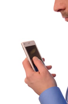 Business man with a cellphone