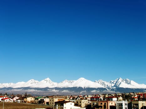 Poprad and Tatra Mountains in Slovakia