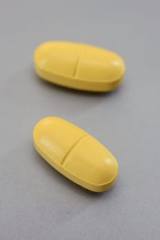 A close up shot of medication pills