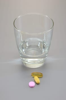 A close up shot of medication pills
