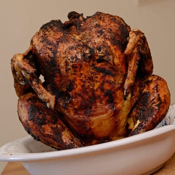 Close up of a fried chicken