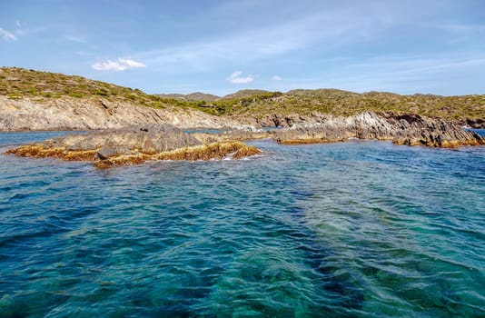 Landscape of Costa Brava on the Cap de Creus, Catalonia, Spain