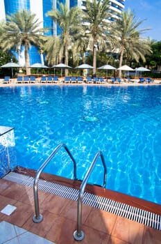 Beautiful swimming pool in hotel