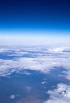 Aerial sky and clouds background