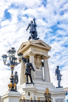 Monument in Valparaiso, Chile to the Chilean war hero Arturo Prat
