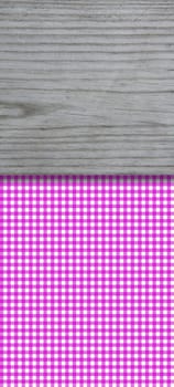Tablecloth pink with board for text