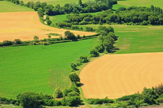Fields in Brittany,France