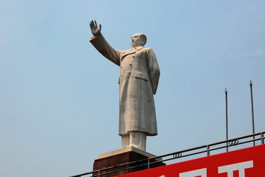 A Statue of China's former Chairman Mao Zedong in Chengdu