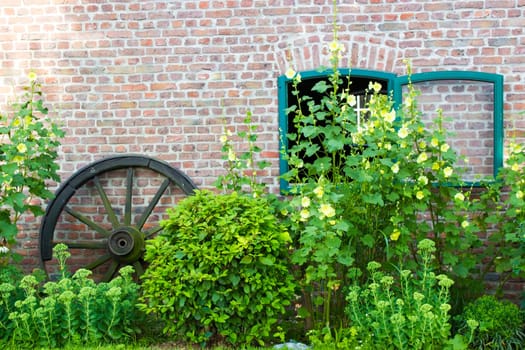 front of an old country stable