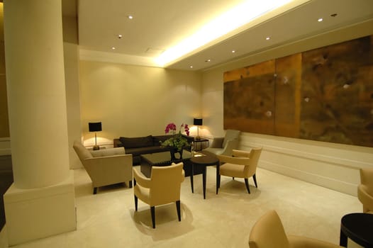 The environment of lobby in a hotel