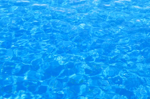 Waves on a surface of water in pool