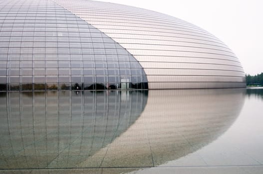 BEIJING - JULY 19: The China National Grand Theatre (National Centre for the Performing Arts) or the Egg, July 19, 2008 in Beijing, China