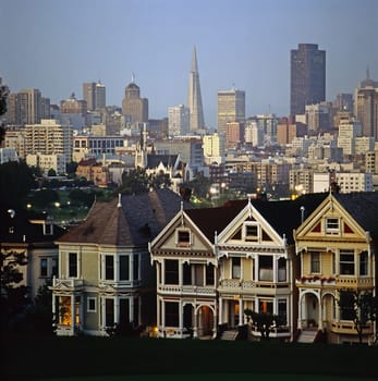 San Francisco skyline at dusk