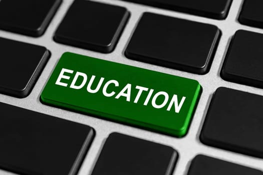 education green button on keyboard, business concept