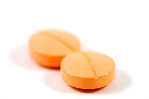 Close up of medical pills