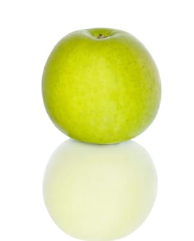 Green apple  isolated on white