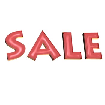 glossy red three-dimensional inscription sale
