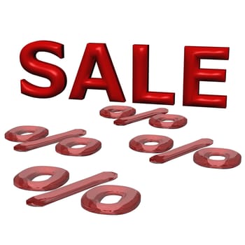 glossy red three-dimensional inscription sale
