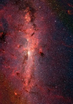 Star field in space, a nebulae and a gas congestion. "Elements of this image furnished by NASA""."
