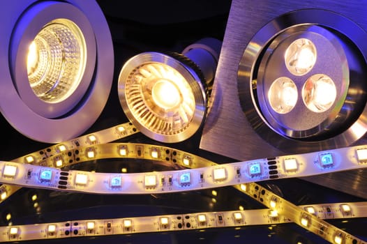various current LED technologies in one image