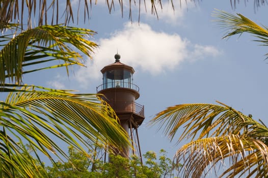 Lighthouse on Sanibel Island on the Gulf Coast