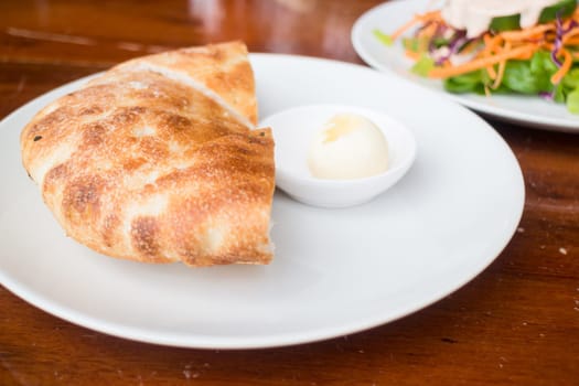 Ready to eat bread and butter curl, stock photo