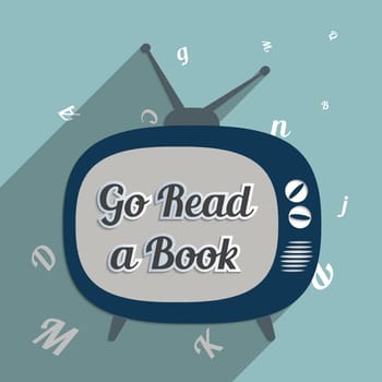 Concept for the power of knowledge, education and the power of reading. Flat design illustration.