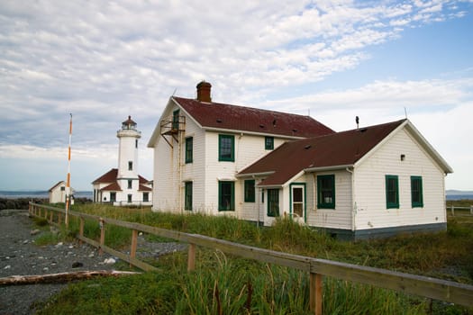 This lighthouse was built in the 1800's and automated in 1976