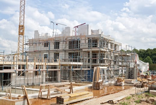 construction site,house building,architecture